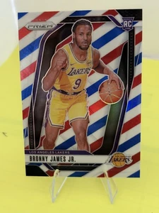 Panini Prizm 2024-25 - Bronny James #243 rojo blanco y azul Prizm (RC) - Imagen 1 de 2