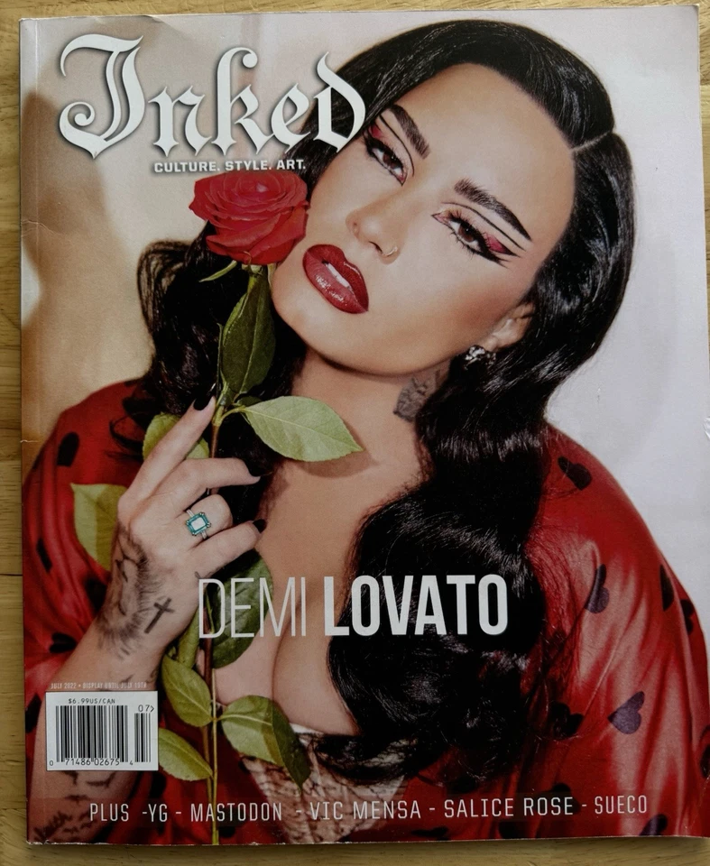 INKED MAGAZINE (Culture, Style, Art) - Demi Lovato July 2022 Issue - Image 1 of 4