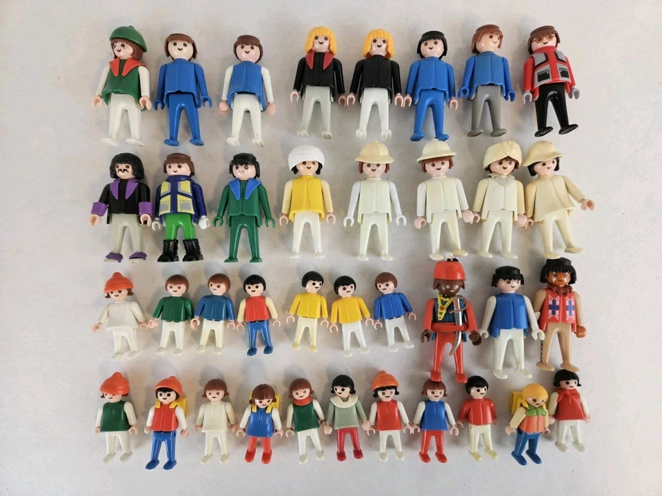 Playmobil Geobra Vintage Figures 1974 - 1981 Large Lot Of People Figures Kids - Image 1 of 4