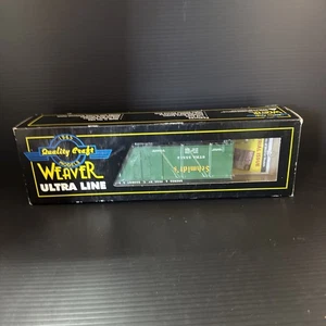 WEAVER O SCALE ULTRA LINE WOOD SIDE Refrigerator, Tiger Ale Mint In Box 3 RAIL - Picture 1 of 7