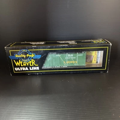 WEAVER O SCALE ULTRA LINE WOOD SIDE Refrigerator, Tiger Ale Mint In Box 3 RAIL - Image 1 of 4
