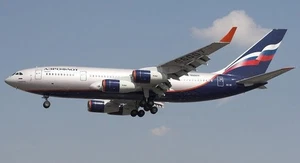 ILyushin IL-96-300 IL96 Desk Kiln Dry Wood Airplane New Model Large Scale 1/144 - Picture 1 of 10