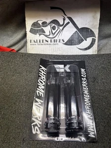Harley Genuine Khrome Werks Avon Custom Klassic Grips TBW Chrome 0630-3076 NEW - Picture 1 of 4