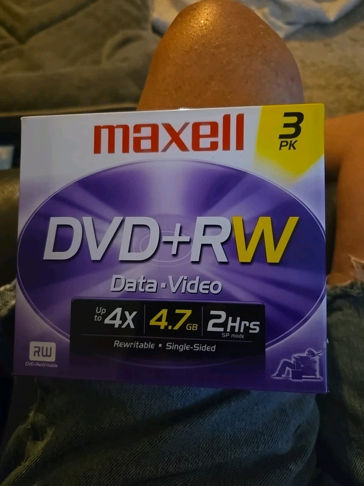 Maxwell Dvd+RW 3 Pack New In Package.  120 Minutes Each. - Image 1 of 1