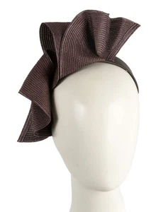 Chocolate spring racing large fascinator by Max Alexander 100% Australian Seller - Picture 1 of 5
