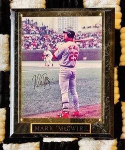 MARK McGWIRE signierte 11x13 FOTO PLAKETTE MLB St Louis Cardinals All-Star 😎 - Bild 1 von 6