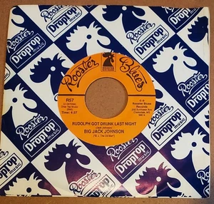 DELTA BLUES CHRISTMAS 45: BIG JACK JOHNSON Rudolph Got Drunk/Jingle Bell Boogie - Picture 1 of 4