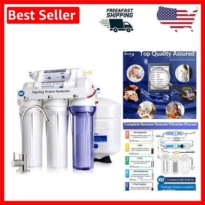 Under Sink Reverse Osmosis System - 75 GPD with Brushed Nickel Faucet - Image 1 of 4