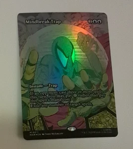 Mindbreak Trap Borderless FOIL NM Marvel Spiderman MTG MAGIC THE GATHERING MAR - Picture 1 of 2