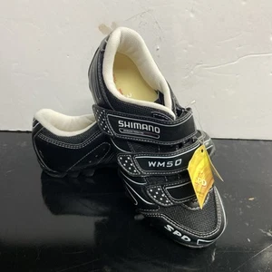 Shimano WM50 SPD Cycling Mountain Bike Shoes Womens Size 6.5 EU Sz 38 Black - Picture 1 of 6