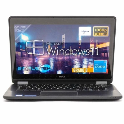 Laptop Dell E7270 12,5" I5 Windows 11 8gb 120gb Touchscreen Compu Ricondizionato - Immagine 1 di 4