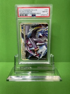 Pokemom HG & SS 2010 Palkia & Dialga Triumphant Legend Holo 101 PSA 8 - Imagen 1 de 2