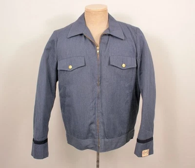 VTG NOS Men's 70s Blue US Postal Carrier Jacket Sz 38 Long 1970s Mail - Image 1 of 4