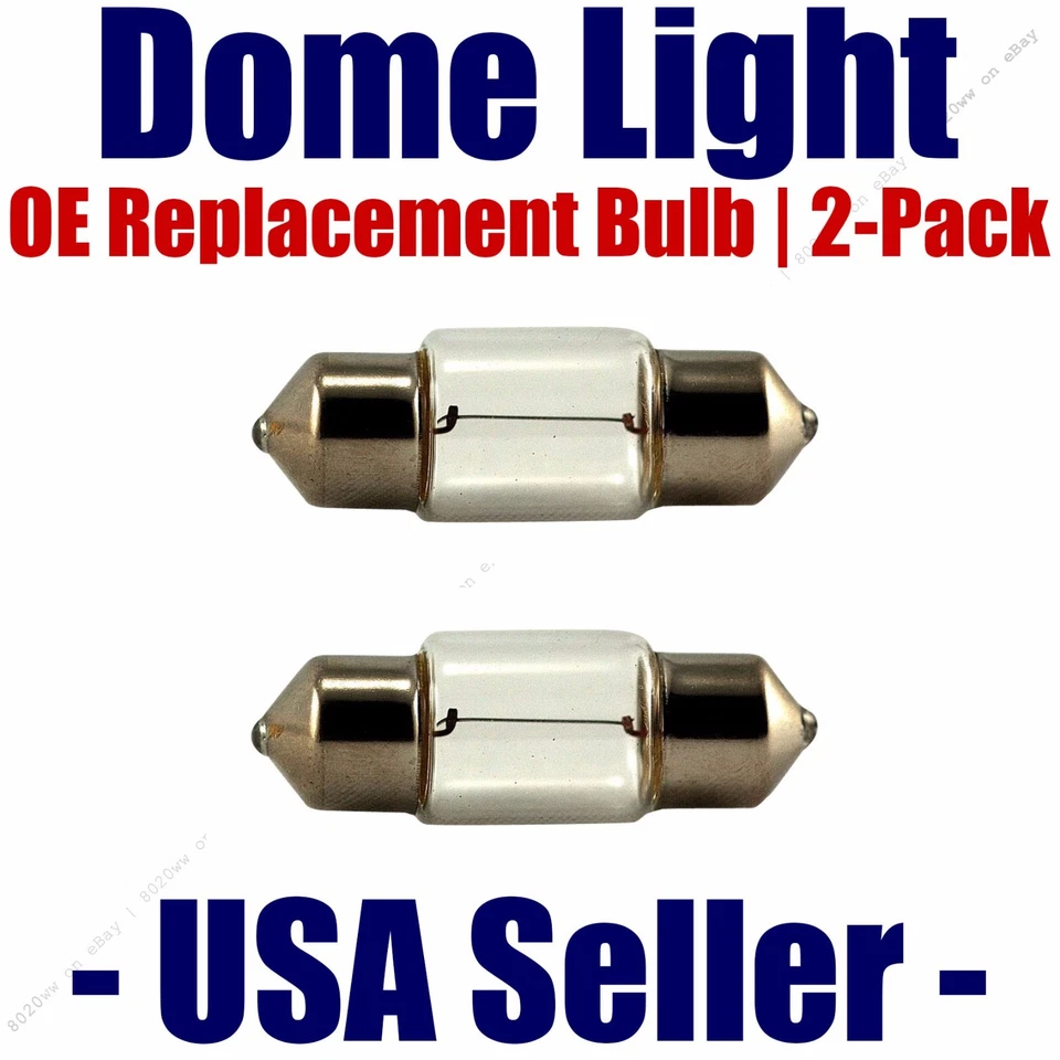Paquete de 2 bombillas domo de repuesto OE - se adapta a vehículos BMW enumerados - 6418 Foto 1 de 1