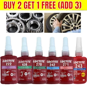 243 242 271 270 Schraubensicherung mittelfest 50ml Threadlocker Adhesive Glue - Bild 1 von 22