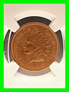 1905-P Indian Head Penny Cent 1c - NGC AU Almost Uncirculated - Details Cleaned  - Picture 1 of 5