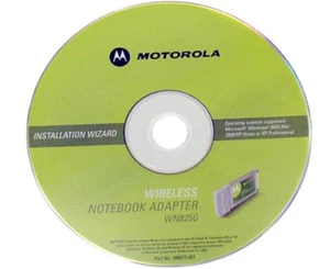 Software Driver CD-ROM Motorola 802.11G Wireless Notebook Adapter WN825G (2003) - Picture 1 of 1