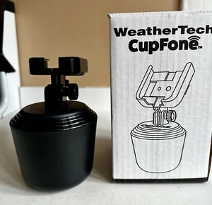 WeatherTech CupFone Universal Cell Phone Car Cup Holder Open Box Black - Photo 1 sur 4