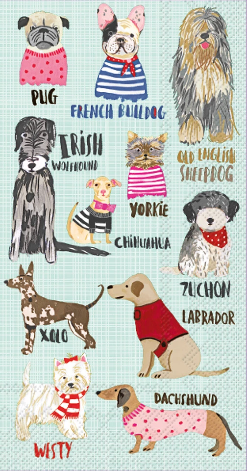 Toalla desechable de papel de mano Boston International para invitados perros calientes 32 CT Foto 1 de 1