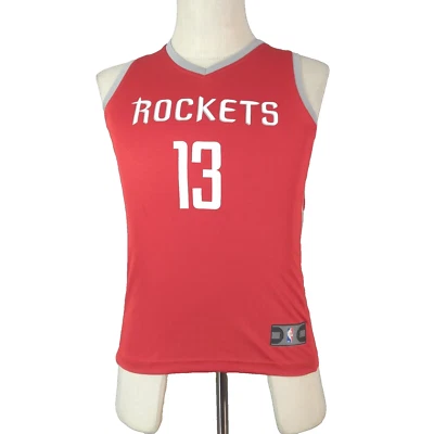 Camiseta deportiva juvenil de los Houston Rockets roja mediana 13 James Harden Davis fanáticos de la NBA Foto 1 de 4