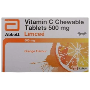 Limcee Chewable Tablet Orange FOR Aids in improving immunity & and skin repair - Picture 1 of 4