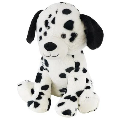 15" Plush Puppy Soft Dalmatian Dog Cuddly Toy Seated Stuffed Pet Animal Teddy - Image 1 of 4