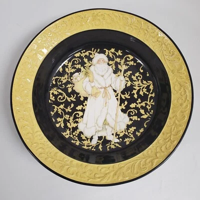 Cuenco para servir certificado International Betty Whiteaker St. Nick Santa Claus nuevo Foto 1 de 4