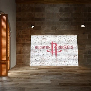Póster/lienzo impreso arte de pared decoración del hogar baloncesto de los Houston Rockets NBA - Imagen 1 de 6