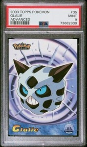 2003 Topps Pokemon Advanced Glalie #35 PSA 9 Mint RARE LOW POP