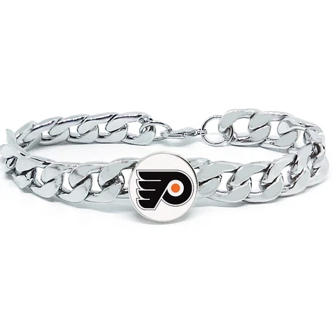 Philadelphia Flyers Hockey Gift Men's Women's Stainless Steel Bracelet GiftPg D4 Cover