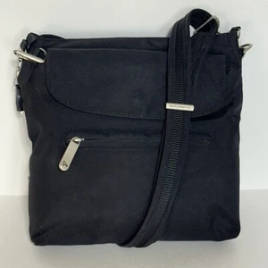 Travelon Black Classic Mini Shoulder or Crossbody Bag Anti-Theft RFID Organizer - Picture 1 of 17