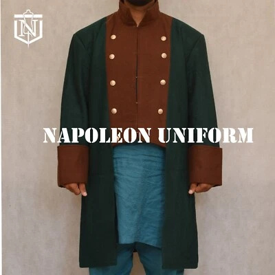 Nuevo Abrigo de Cola de Lana Verde Regencia Histórica Moda Disfraz Abrigo Foto 1 de 4