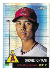 2022 Topps Chrome Platinum Prism Refractor Shohei Ohtani #1 - HOT!