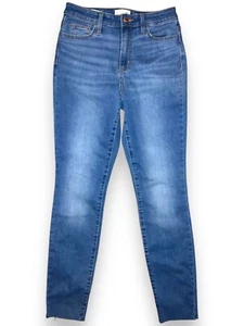 Universal Thread Jeans Damen 6/28 Blau Denim Stretch Skinny Dark Wash High Rise - Bild 1 von 4