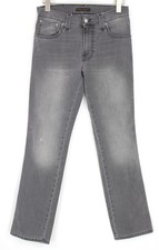 NUDIE Jeans Slim Jim W30/L32 Men Jeans Greyblack Used Stretch Denim Mid-Rise