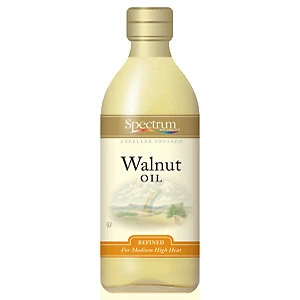 Spectrum Naturals Refined Walnut Oil 16 Oz -pack of 3