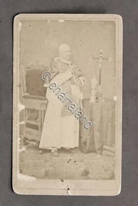 Fotografia d'epoca albumina Papa Pio IX - 1870 ca. - Foto 1 di 1