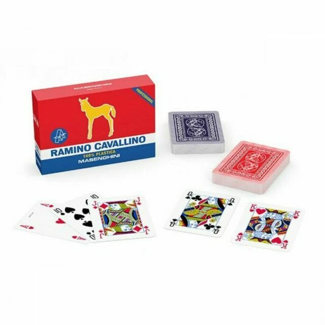 Masenghini Ramino Cavallino Carte da Gioco in Plastica 64 x 90 cm