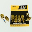 C&D 1/4 Flare Access Valve Solder 1/8 ID and 3/16, 1/4, 5/16 OD CD8400/6 6 Pack