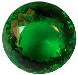 68.40 Ct. Large Round Cut Green Peridot Faceted Loose Gemstone 4 Ring & Pendant - Picture 1 of 6