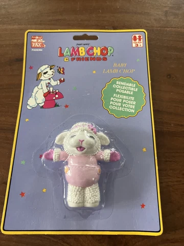 Vintage Bend-ems Shari Lewis' Baby Lamb Chop & Friends Figure BABY Lamb Chop Cover