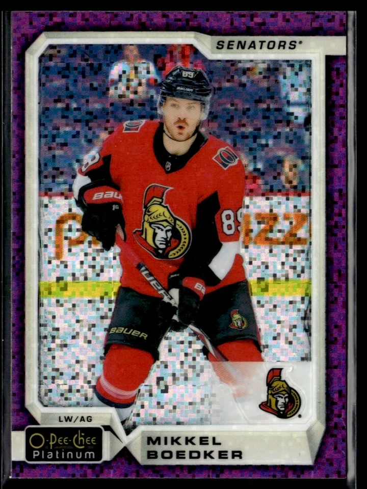 2018-19 O-Pee-Chee Platinum Violet Pixels Mikkel Boedker #97 - Image 1 of 2