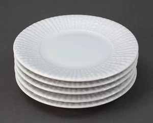 Michael Aram Palm White 6 3/4" Bread & Butter Plates Made In Portugal Set Of 5  - Picture 1 of 5