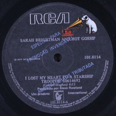 SARAH BRIGHTMAN & HOT GOSSIP: i lost my heart to a starship trooper / do do do - Image 1 of 2