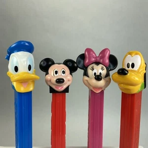 Mickey Mouse Pluto Donald Duck Minnie Mouse Disney PEZ Spender unbenutzt 4 Stück - Bild 1 von 12