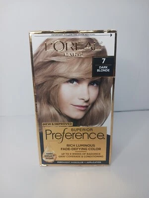 Color de cabello permanente L'Oreal Superior Preference #7 RUBIO OSCURO Foto 1 de 4