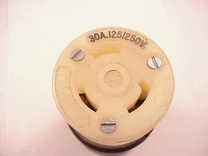 Cuerpo de conexión Hubbell 2660 A 30 amp 125/250 aspiradora se envía el mismo día - Imagen 1 de 2