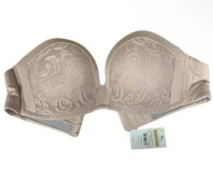 *NEW* Delimira Women's Great Lace Strapless Bra Push Up Underwire 38B - Picture 1 of 3