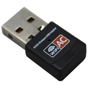 US SHIP USB Dual Band 2.4G&5GHz Wireless WIFI Network Adapter 600 Mbps 802.11AC - Picture 1 of 4