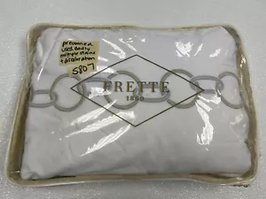 Frette Links Embroidery King Duvet Cover Savage Beige/Rock Preowned - Picture 1 of 9